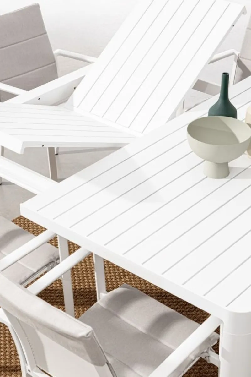 Bizzotto TAVOLO IN ALLUMINIO BIANCO CX21 - KIPLIN