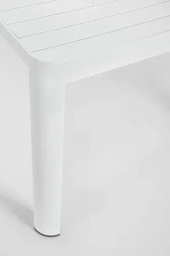 Outlet Bizzotto TAVOLO IN ALLUMINIO BIANCO CX21 - KIPLIN