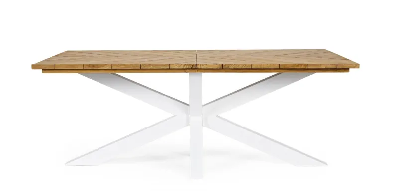 Online Bizzotto TAVOLO IN ALLUMINIO BIANCO RT01 - PALMDALE