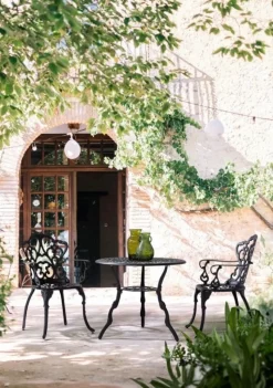 Best Bizzotto TAVOLO IN ALLUMINIO D80 ANTARCITE - VICTORIA