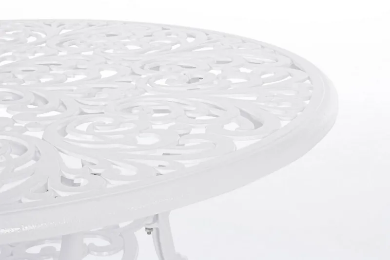 Outlet Bizzotto TAVOLO IN ALLUMINIO D110 BIANCO - VICTORIA