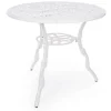 Hot Bizzotto TAVOLO IN ALLUMINIO D80 BIANCO - VICTORIA