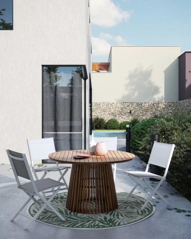 Hot Bizzotto TAVOLO IN ALLUMINIO D120 FSC - RODANO