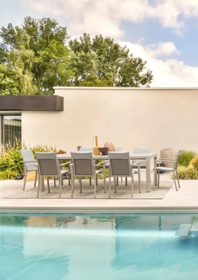 Discount Bizzotto TAVOLO IN ALLUMINIO RASTIN - KIPLIN