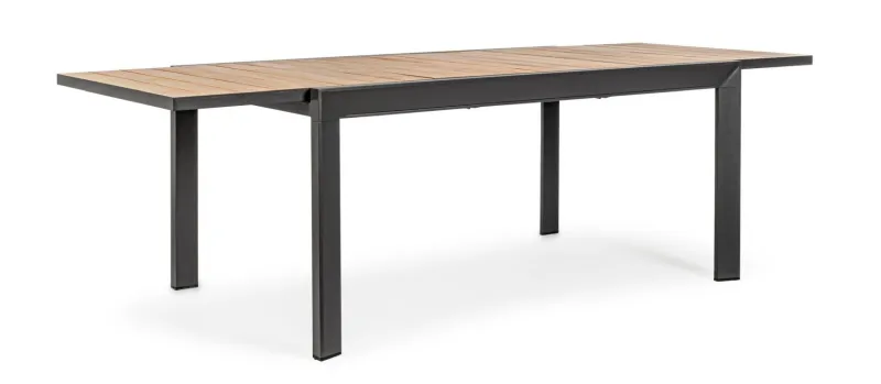 Sale Bizzotto TAVOLO IN ALLUMINIO 160-240X100 ANTRACITE YK13 - BELMAR