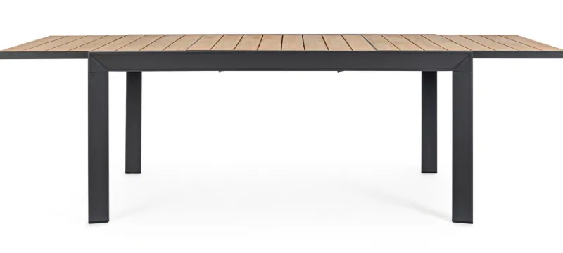 Sale Bizzotto TAVOLO IN ALLUMINIO 160-240X100 ANTRACITE YK13 - BELMAR