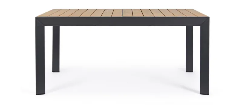 Sale Bizzotto TAVOLO IN ALLUMINIO 160-240X100 ANTRACITE YK13 - BELMAR