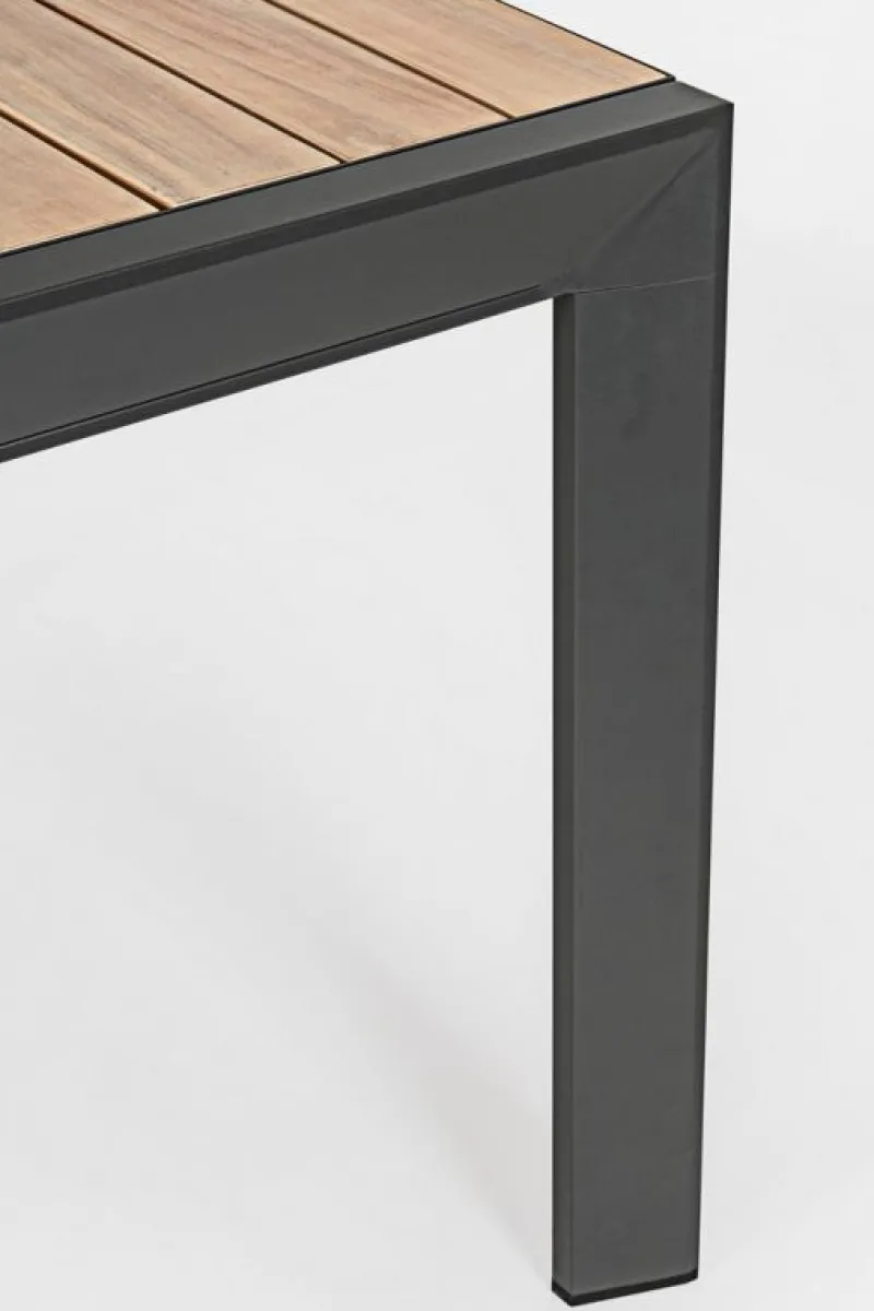 Sale Bizzotto TAVOLO IN ALLUMINIO 160-240X100 ANTRACITE YK13 - BELMAR