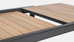 Sale Bizzotto TAVOLO IN ALLUMINIO 160-240X100 ANTRACITE YK13 - BELMAR