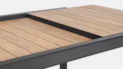 Sale Bizzotto TAVOLO IN ALLUMINIO 160-240X100 ANTRACITE YK13 - BELMAR