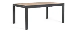 Sale Bizzotto TAVOLO IN ALLUMINIO 160-240X100 ANTRACITE YK13 - BELMAR