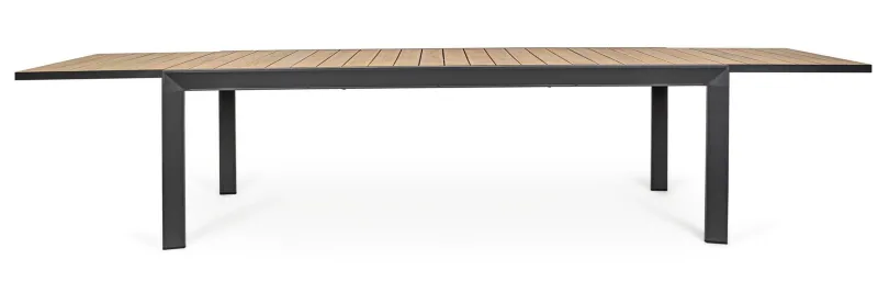 Hot Bizzotto TAVOLO IN ALLUMINIO 220-340X100 ANTRACITE YK13 - BELMAR