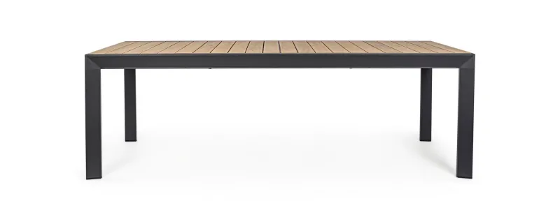 Hot Bizzotto TAVOLO IN ALLUMINIO 220-340X100 ANTRACITE YK13 - BELMAR