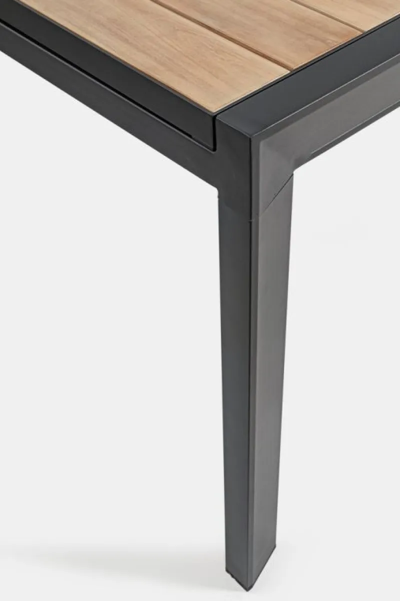 Hot Bizzotto TAVOLO IN ALLUMINIO 220-340X100 ANTRACITE YK13 - BELMAR