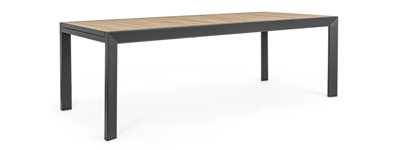 Hot Bizzotto TAVOLO IN ALLUMINIO 220-340X100 ANTRACITE YK13 - BELMAR