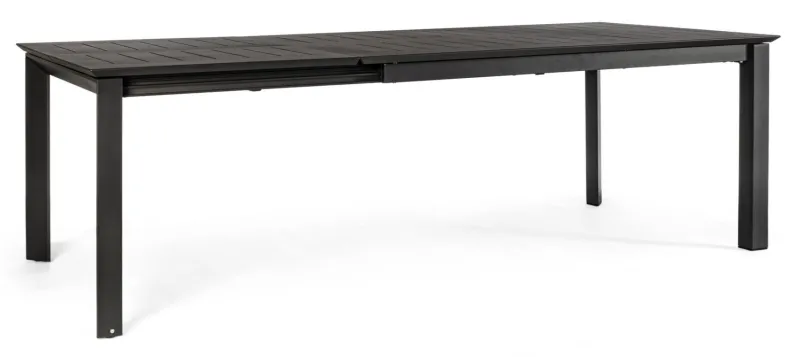 Best Bizzotto TAVOLO IN ALLUMINIO 160/240X100 ANTRACITE CX23 - KONNOR