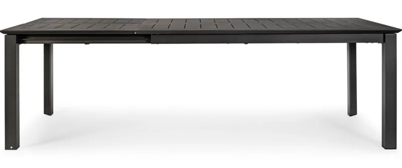 Best Bizzotto TAVOLO IN ALLUMINIO 160/240X100 ANTRACITE CX23 - KONNOR
