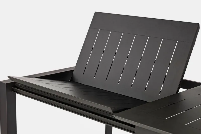 Best Bizzotto TAVOLO IN ALLUMINIO 160/240X100 ANTRACITE CX23 - KONNOR