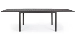 Clearance Bizzotto TAVOLO IN ALLUMINIO 135/270X90 ANTRACITE YK13 - PELAGIUS