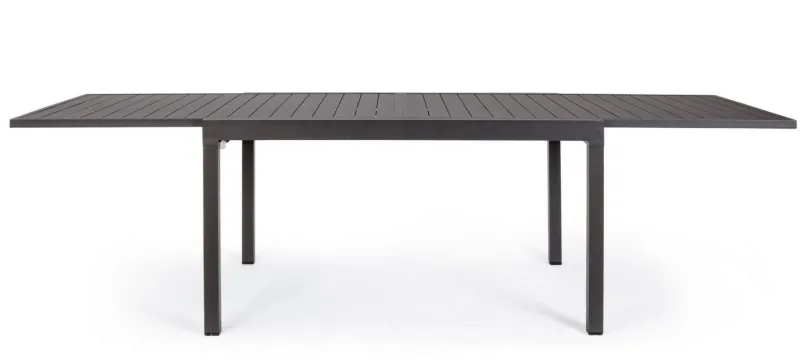Clearance Bizzotto TAVOLO IN ALLUMINIO 135/270X90 ANTRACITE YK13 - PELAGIUS