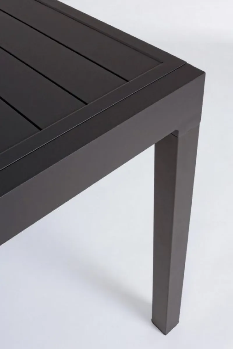 Clearance Bizzotto TAVOLO IN ALLUMINIO 135/270X90 ANTRACITE YK13 - PELAGIUS