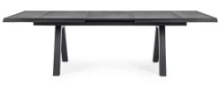 Clearance Bizzotto TAVOLO IN ALLUMINIO 205/265X103 ANTRACITE JX55 - KRION