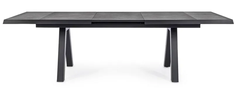 Clearance Bizzotto TAVOLO IN ALLUMINIO 205/265X103 ANTRACITE JX55 - KRION