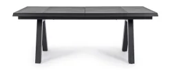 Clearance Bizzotto TAVOLO IN ALLUMINIO 205/265X103 ANTRACITE JX55 - KRION