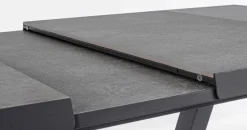 Clearance Bizzotto TAVOLO IN ALLUMINIO 205/265X103 ANTRACITE JX55 - KRION