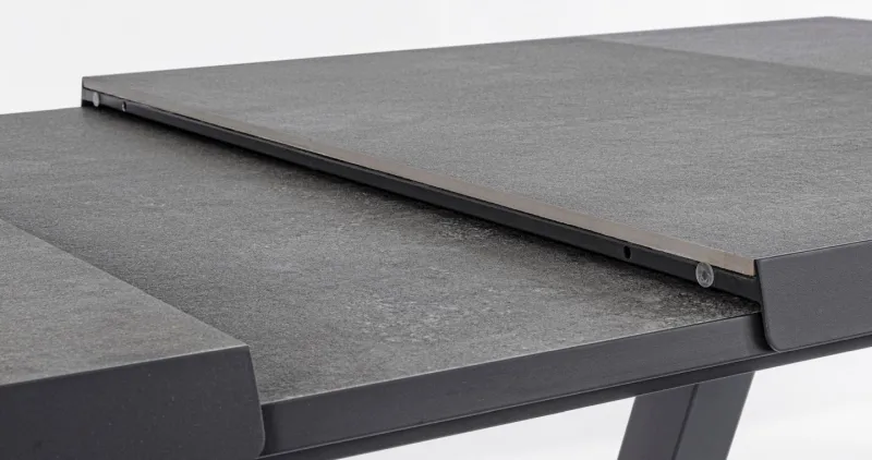 Clearance Bizzotto TAVOLO IN ALLUMINIO 205/265X103 ANTRACITE JX55 - KRION