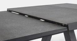 Clearance Bizzotto TAVOLO IN ALLUMINIO 205/265X103 ANTRACITE JX55 - KRION