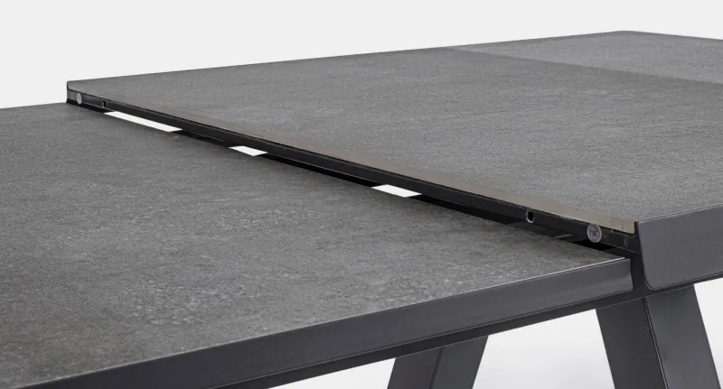 Clearance Bizzotto TAVOLO IN ALLUMINIO 205/265X103 ANTRACITE JX55 - KRION