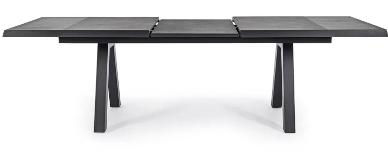 Clearance Bizzotto TAVOLO IN ALLUMINIO 205/265X103 ANTRACITE JX55 - KRION