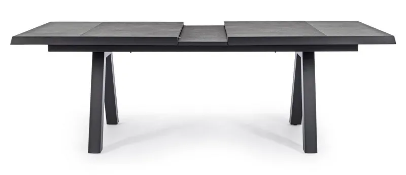 Clearance Bizzotto TAVOLO IN ALLUMINIO 205/265X103 ANTRACITE JX55 - KRION