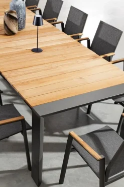 Sale Bizzotto TAVOLO IN ALLUMINIO 253/319/384X110 ANTRACITE GK52 - CAMERON