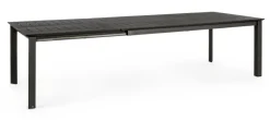 Clearance Bizzotto TAVOLO IN ALLUMINIO 200/300X110 ANTRACITE CX23 - KONNOR
