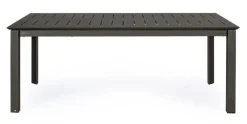 Clearance Bizzotto TAVOLO IN ALLUMINIO 200/300X110 ANTRACITE CX23 - KONNOR