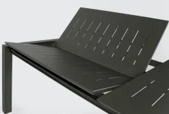 Clearance Bizzotto TAVOLO IN ALLUMINIO 200/300X110 ANTRACITE CX23 - KONNOR