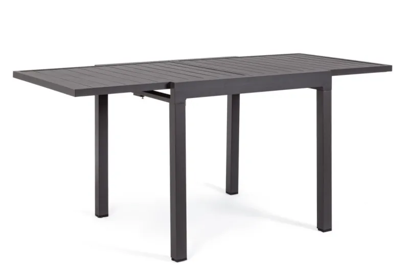 Hot Bizzotto TAVOLO IN ALLUMINIO 83/166X80 ANTRACITE YK13 - PELAGIUS