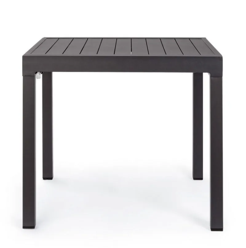 Hot Bizzotto TAVOLO IN ALLUMINIO 83/166X80 ANTRACITE YK13 - PELAGIUS