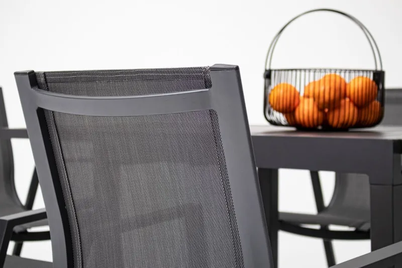 Hot Bizzotto TAVOLO IN ALLUMINIO 83/166X80 ANTRACITE YK13 - PELAGIUS