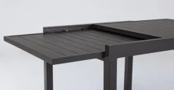 Hot Bizzotto TAVOLO IN ALLUMINIO 83/166X80 ANTRACITE YK13 - PELAGIUS