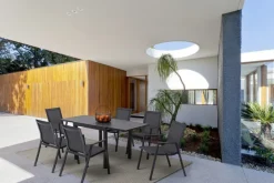 Hot Bizzotto TAVOLO IN ALLUMINIO 83/166X80 ANTRACITE YK13 - PELAGIUS