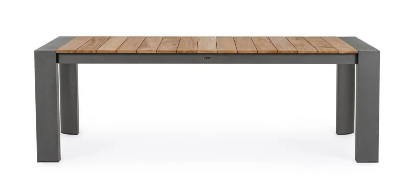 Sale Bizzotto TAVOLO IN ALLUMINIO 228-294X100 ANTRACITE GK52 - CAMERON