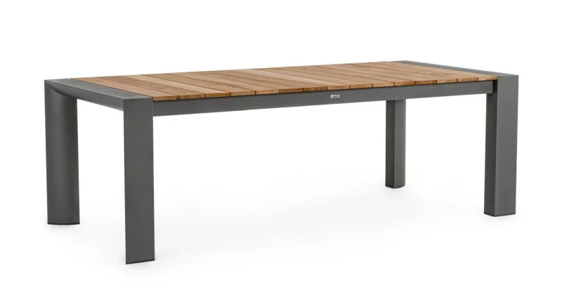 Sale Bizzotto TAVOLO IN ALLUMINIO 228-294X100 ANTRACITE GK52 - CAMERON