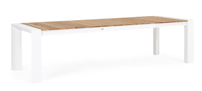 Sale Bizzotto TAVOLO IN ALLUMINIO 228-294X100 BIANCO GK50 - CAMERON