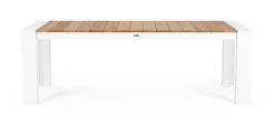 Sale Bizzotto TAVOLO IN ALLUMINIO 228-294X100 BIANCO GK50 - CAMERON
