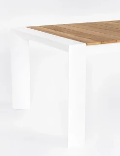 Sale Bizzotto TAVOLO IN ALLUMINIO 228-294X100 BIANCO GK50 - CAMERON