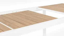 Discount Bizzotto TAVOLO IN ALLUMINIO 160-240X100 BIANCO YK11 - BELMAR