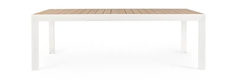 Best Bizzotto TAVOLO IN ALLUMINIO 220-340X100 BIANCO YK11 - BELMAR
